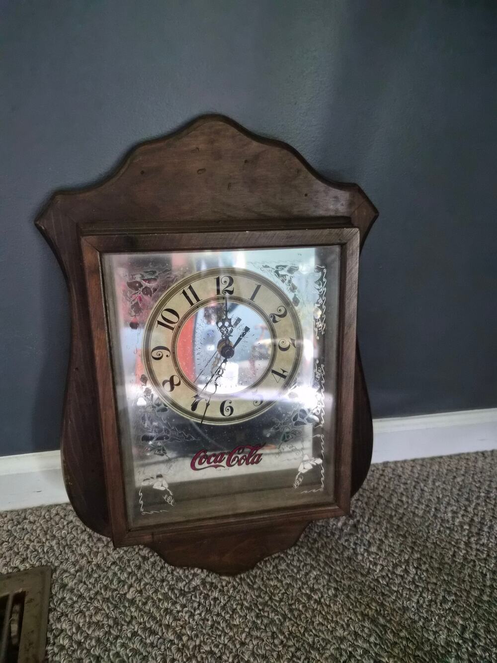 Vintage Coca Cola Wooden Wall Clock - Classic Decor